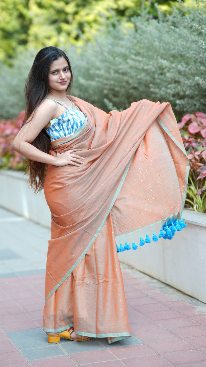 Sunkissed Whisper (Saree)