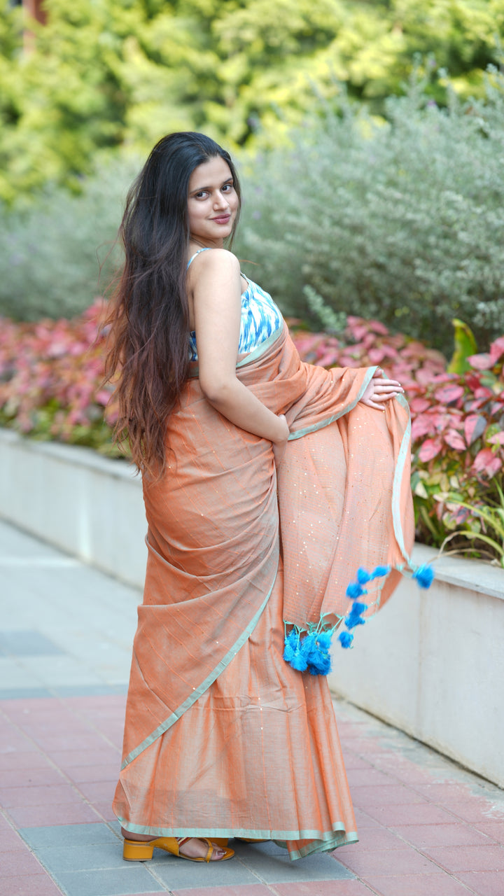 Sunkissed Whisper (Saree)
