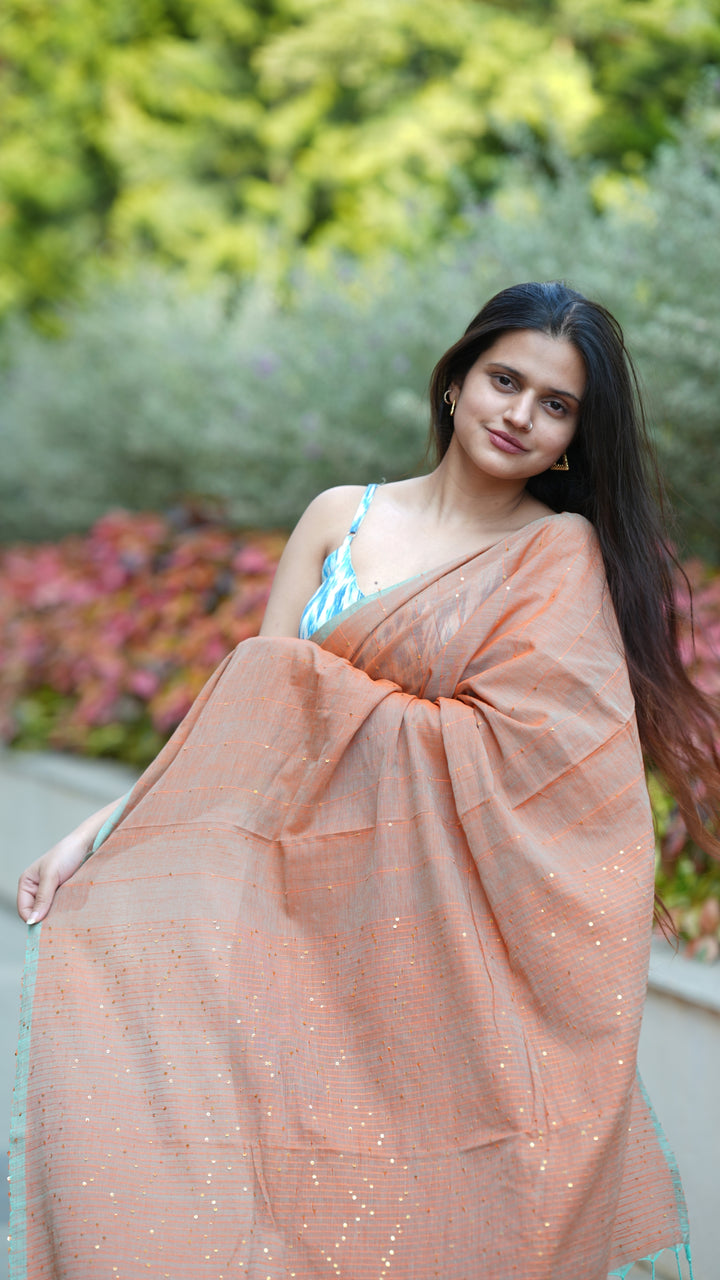 Sunkissed Whisper (Saree)